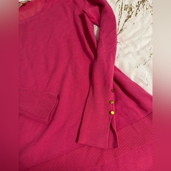 PHILOSOPHY pink sweatshirt with gold cuffs 💞 - Picture 8 of 10